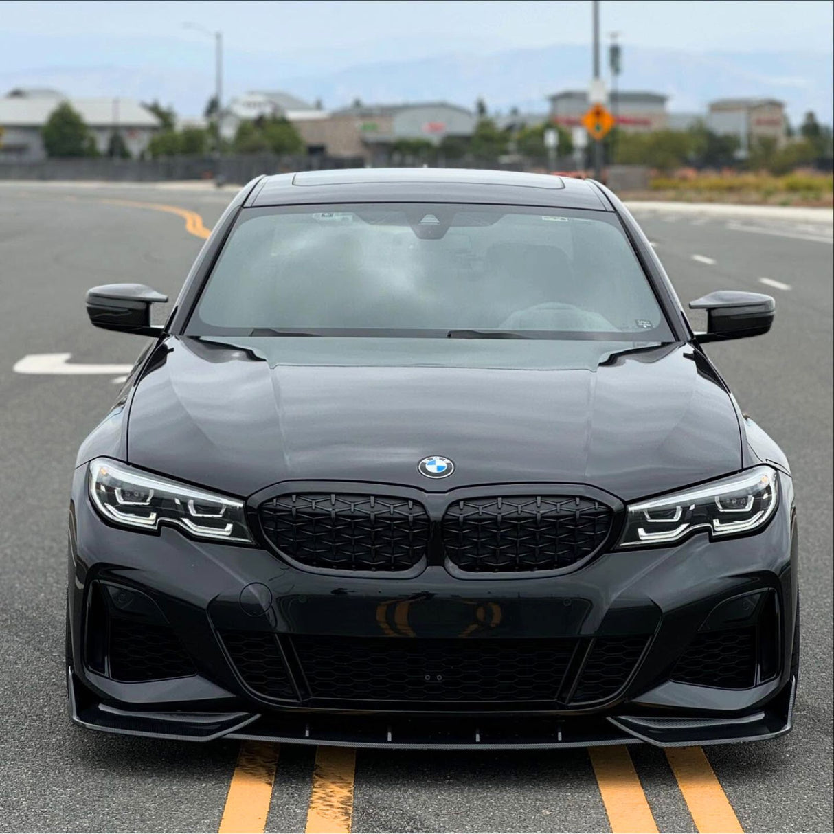 (Patented ABS) For 2019-2022 BMW G20 G28 3 Series M Sport Front Bumper 3pc Lip