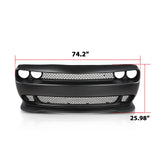 (Patented ABS) For 2015-2023 Dodge Challenger Full Front Bumper Cover Grille Lip Hellcat Style