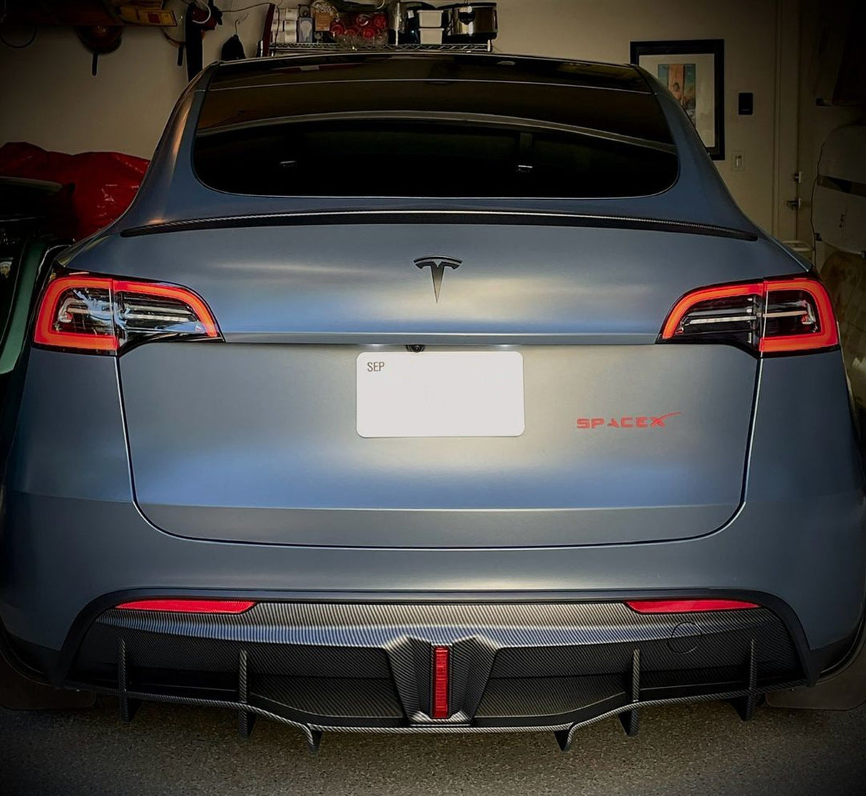 (Patented ABS) For 20-24 Tesla Model Y Rear Diffuser