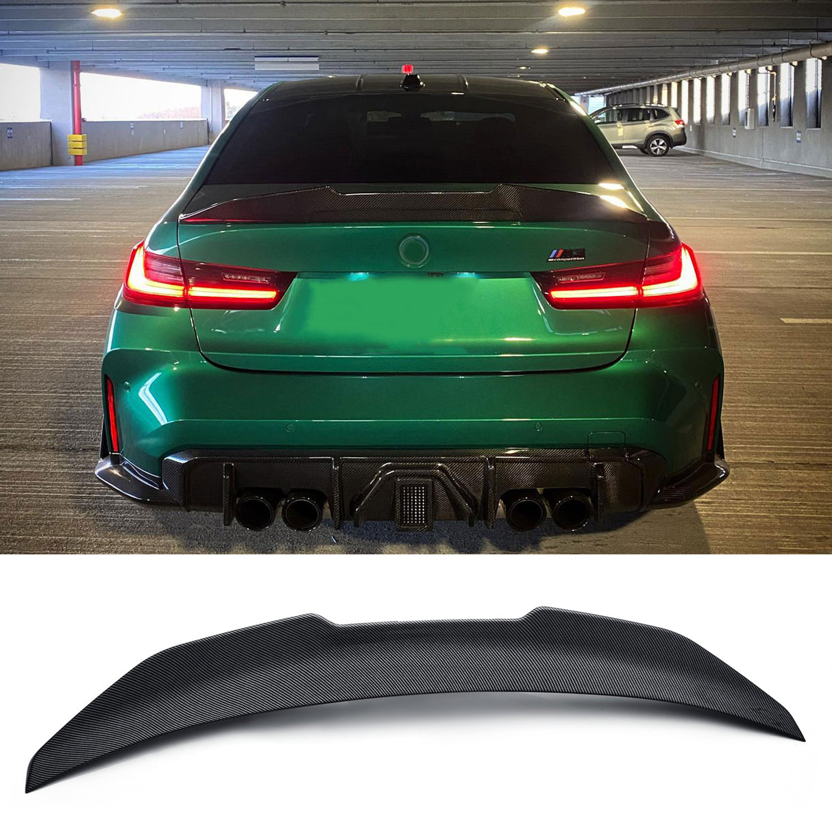 (Patented ABS) For 2019-2025 BMW G20 330i M340i G80 M3 Rear Spoiler PSM Style