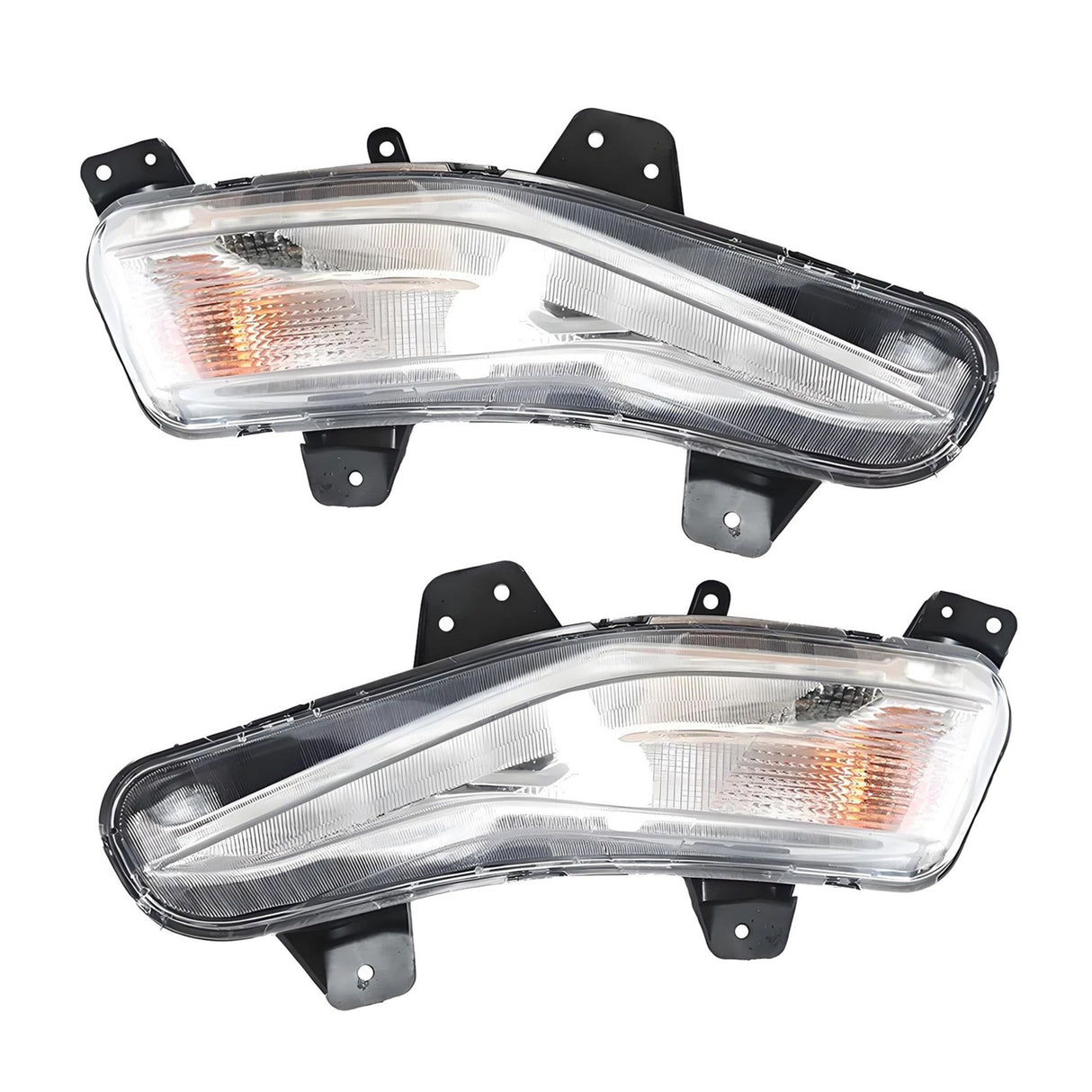 (Patented ABS) For 2019-2024 Chevy Malibu Front Bumper Cover Upper & Lower Grille Fog Light Set