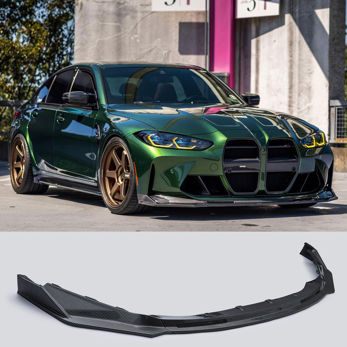 (Patented ABS) For 21-25 BMW G80 M3 G82 M4 Front Bumper Lip Splitter