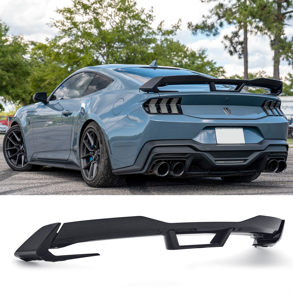 (Patented ABS) For 2024+ Ford Mustang DH Performance Rear Spoiler