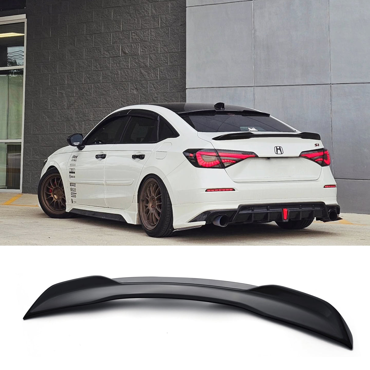 (Patented ABS) For 22-25 Honda Civic Sedan High Kick Trunk Spoiler Wing