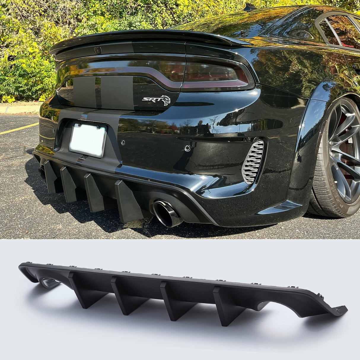 (Patented ABS) For 20-23 Dodge Charger Widebody Rear Diffuser
